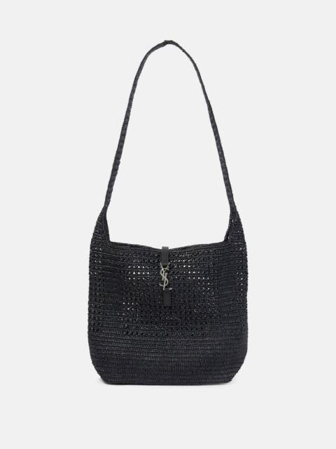 Le 5 à 7 Medium raffia shoulder bag