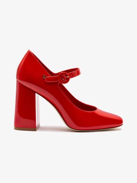 Larroudé Blair Hi Pump In Scarlet Patent Leather