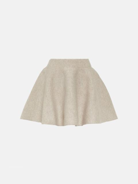 Alaïa Flared wool-blend miniskirt