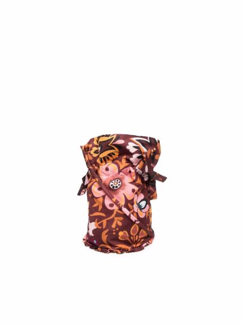 La DoubleJ floral-print pouch bag