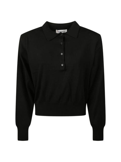 The Frankie Shop Croydon wool blend polo shirt