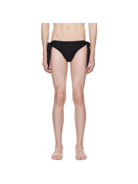 Jean Paul Gaultier Black Crystal-Cut Swim Briefs