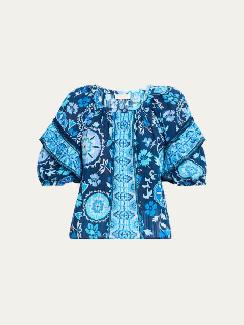 RAMY BROOK Rebeca Scoop-Neck Blouse