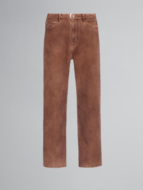 Marni BROWN DENIM PANTS