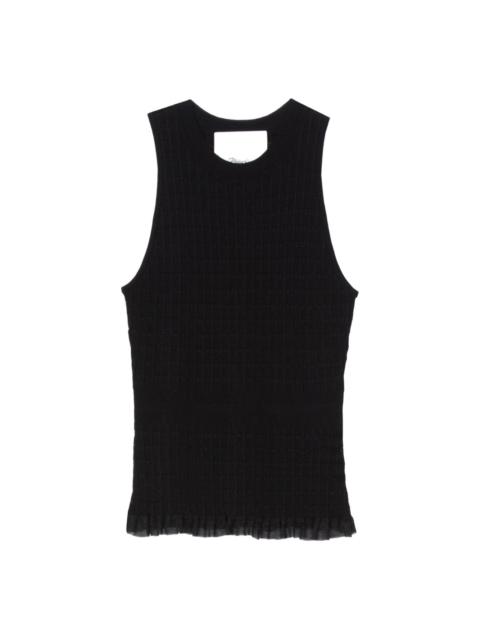3.1 Phillip Lim ribbed-knit ruffled top