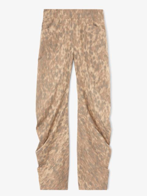 GANNI PANTS IN PRINTED COTTON
