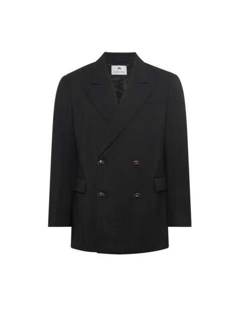 Marine Serre Virgin Wool Twill Fitted Jacket