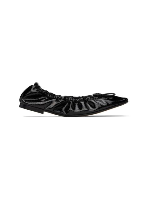 CECILIE BAHNSEN Black Orbella Ballerina Flats