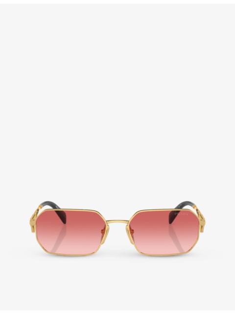 Prada PR A51S irregular-frame metal sunglasses
