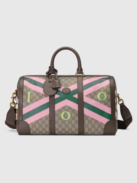 GUCCI 100 geometric print duffle bag