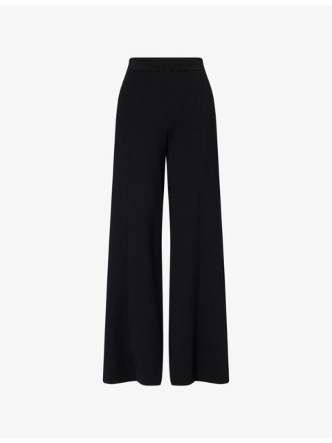 Stella McCartney Straight Wide-Leg Knitted Trousers