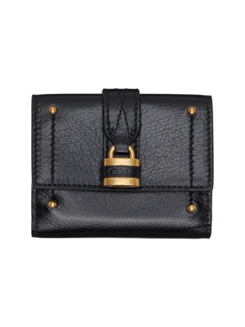 Chloé Black Mini Paddington Tri-Fold Wallet