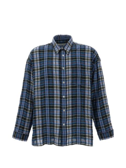 SUNFLOWER Stable check-pattern button-down shirt