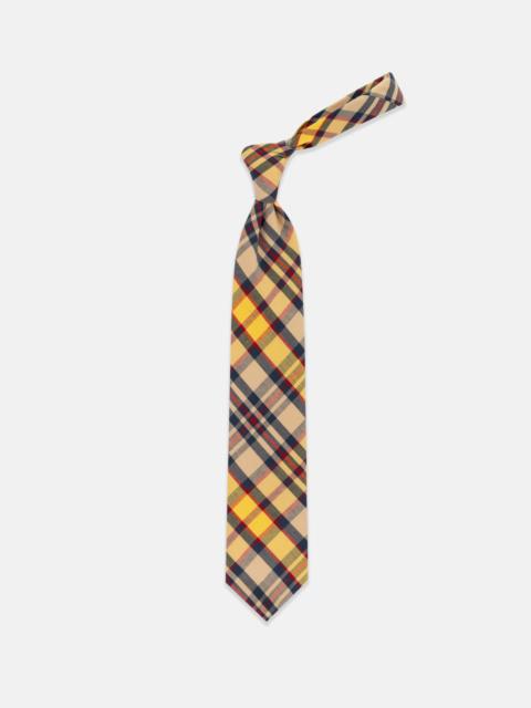 J. PRESS MADE-IN-UK YELLOW MADRAS TIE