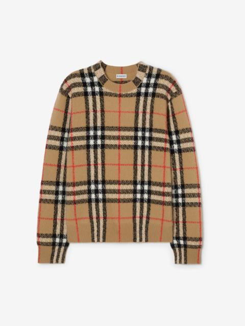 Burberry Check Cashmere Sweater