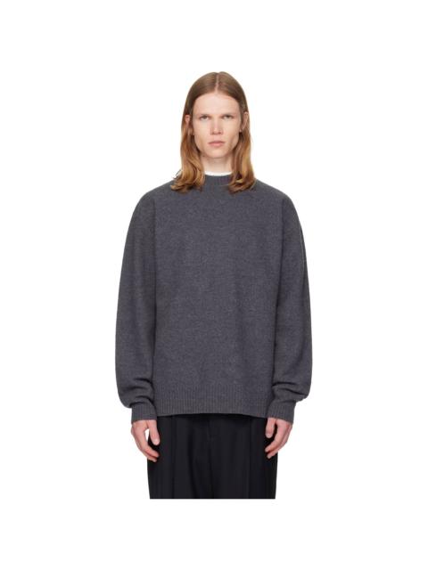Jil Sander Gray Wool Sweater