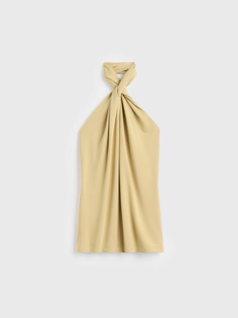 TOTEME Twisted jersey halter top chai