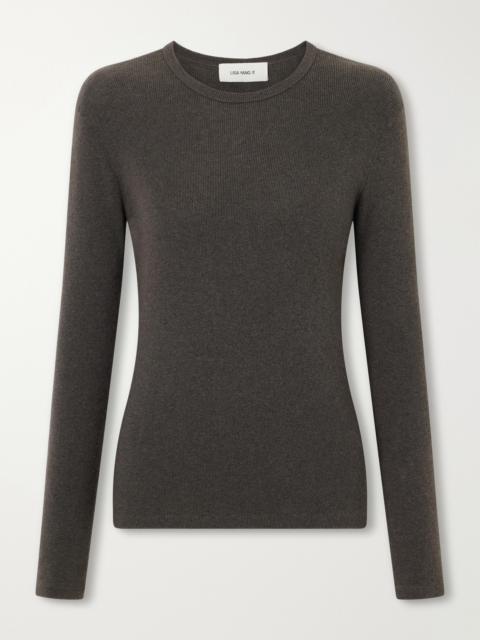 LISA YANG Vivian Cotton And Cashmere-blend T-shirt