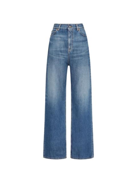 Valentino wide-leg cotton jeans