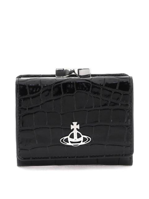 Vivienne Westwood Croc Embossed Leather Wallet | wananluxury