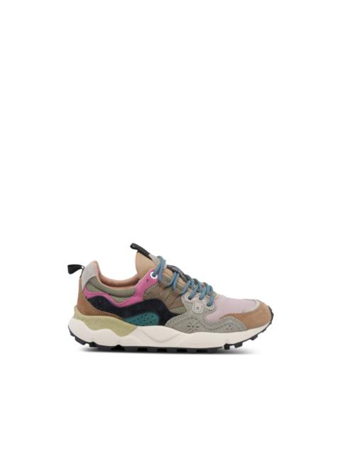 Flower Mountain Yamano 3 suede-panelled low-top sneakers