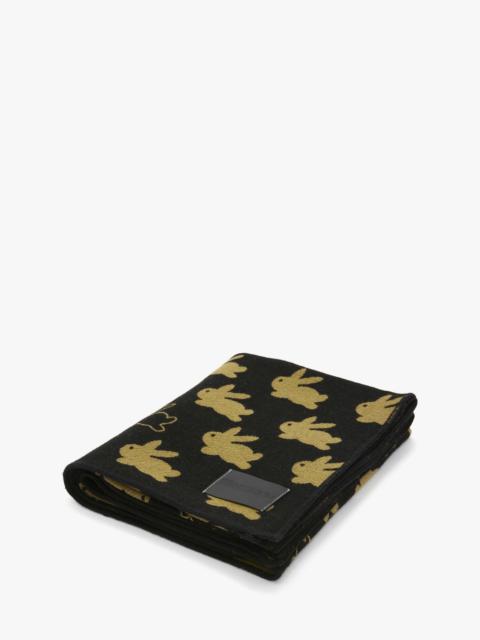 JW Anderson BLANKET WITH BUNNY MOTIF