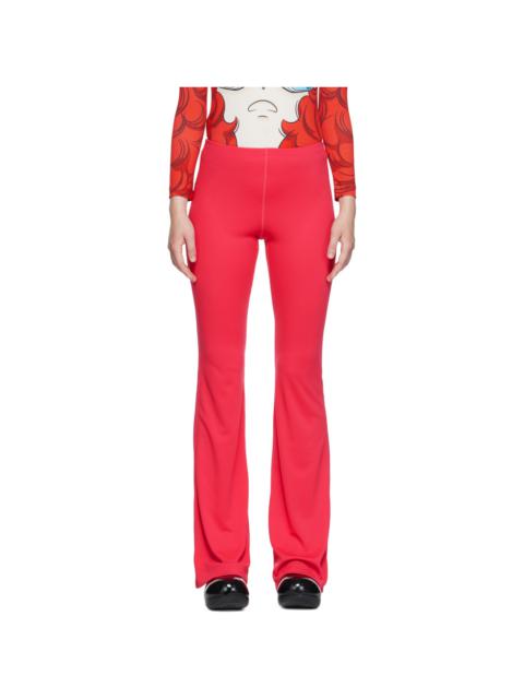 pushBUTTON Pink Bell Bottom Leggings