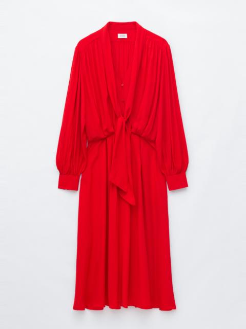 & Other Stories Tie-Neck Midi Dress