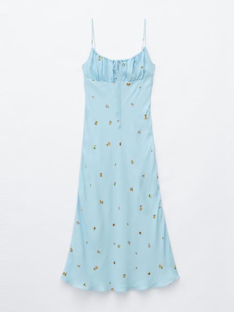 & Other Stories Drawstring Midi Dress
