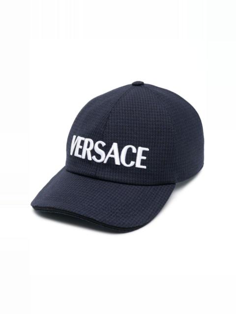 VERSACE logo-print baseball cap