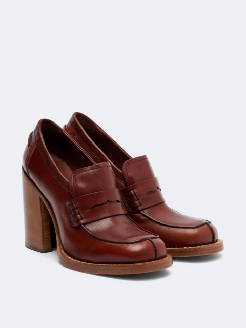 Dries Van Noten Leather loafer pumps