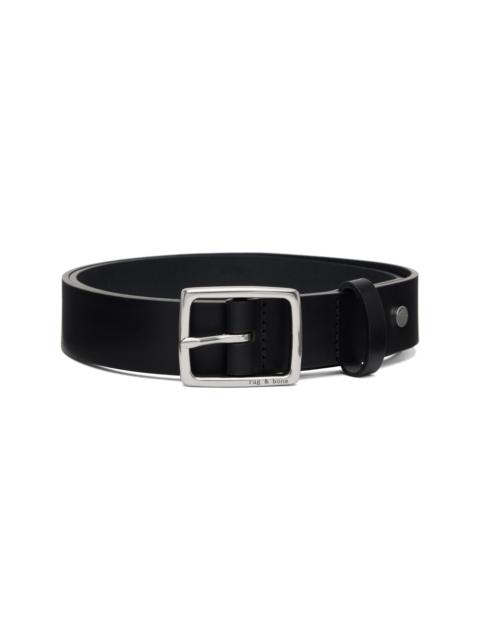 rag & bone Black Leather Boyfriend Belt