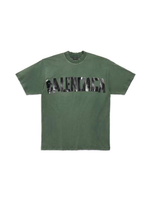BALENCIAGA New Tape Type T-shirt Medium Fit in Dark Green
