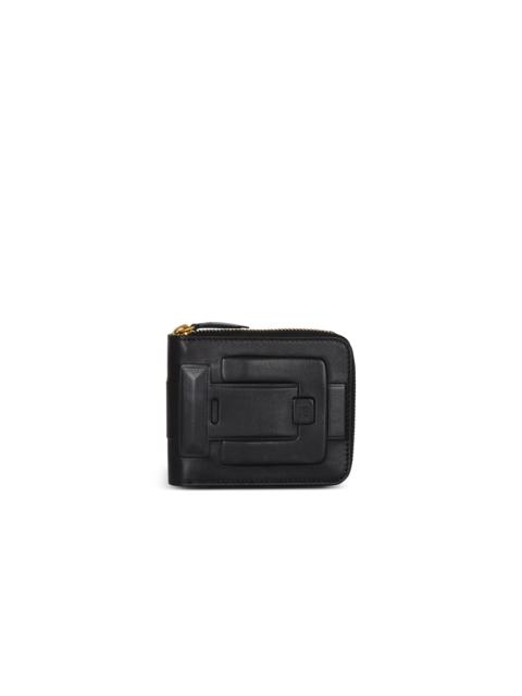 Balmain Anthem calfskin leather card holder