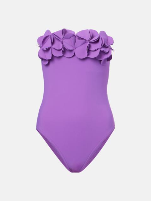 KARLA COLLETTO Tess floral-appliqué swimsuit