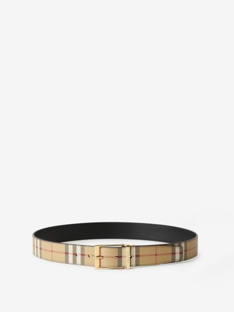 Burberry Check and Leather Reversible Belt