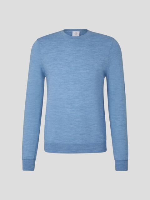 BOGNER Ole sweater in Light blue