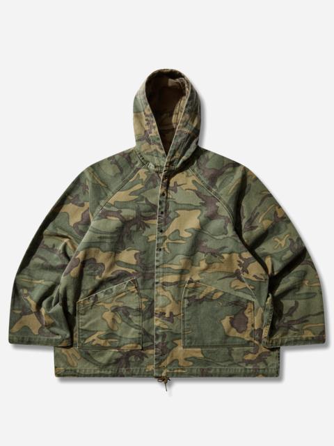 NEEDLES Men's Reversible Hooded Coat Camo