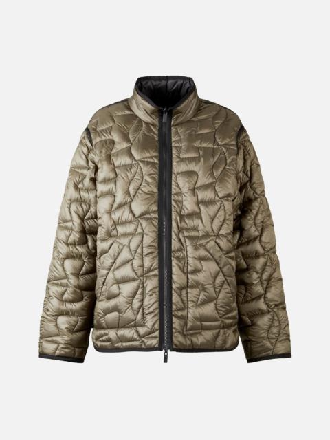 HOGAN Quilted Bomber Jacket Green Black