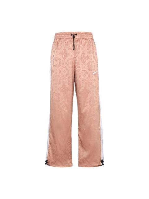 Nike Nike x CLOT Rose Gold Silk Pattern Track Pants For Men Pink CT4088-605