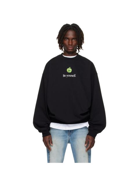 VETEMENTS Black 'Be Yourself' Oversized Sweatshirt