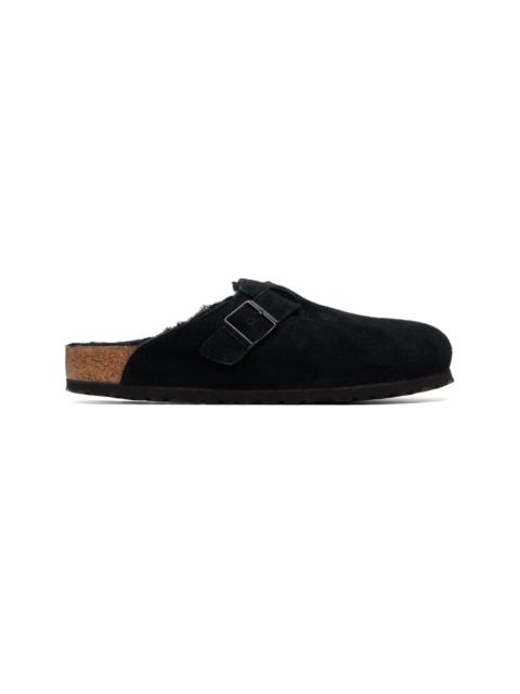 BIRKENSTOCK Black Regular Boston Shearling Loafers