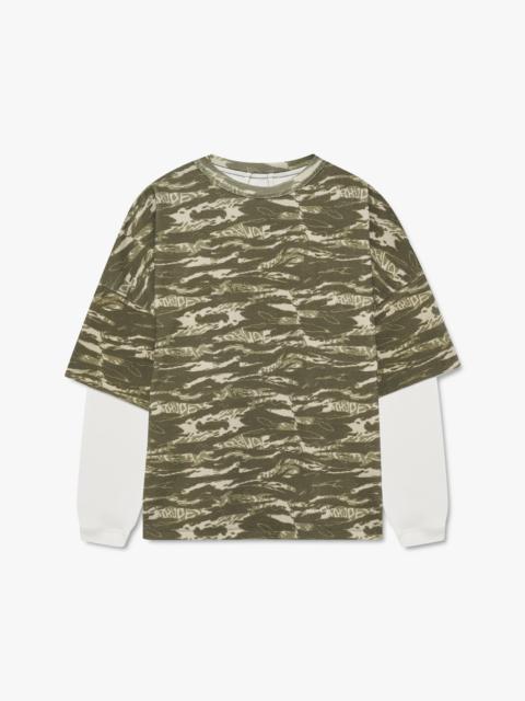 Rhude RHUDE TIGER CAMO DOUBLE-LAYERED TEE