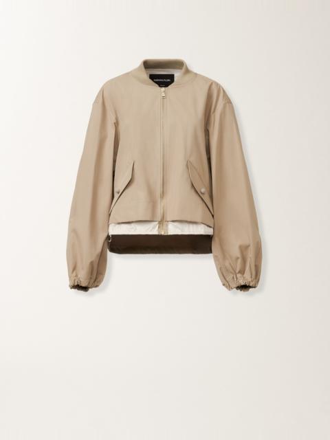 FABIANA FILIPPI Extra-fine twill bomber jacket