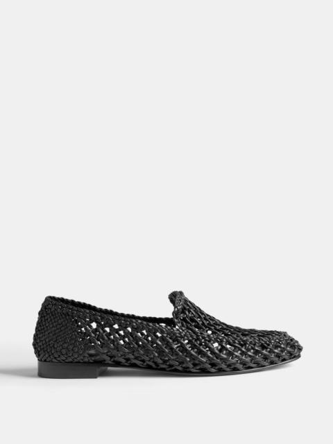 LE MONDE BÉRYL Soft Loafer / Black Knotted Leather
