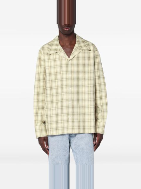 Séfr long-sleeve checked shirt