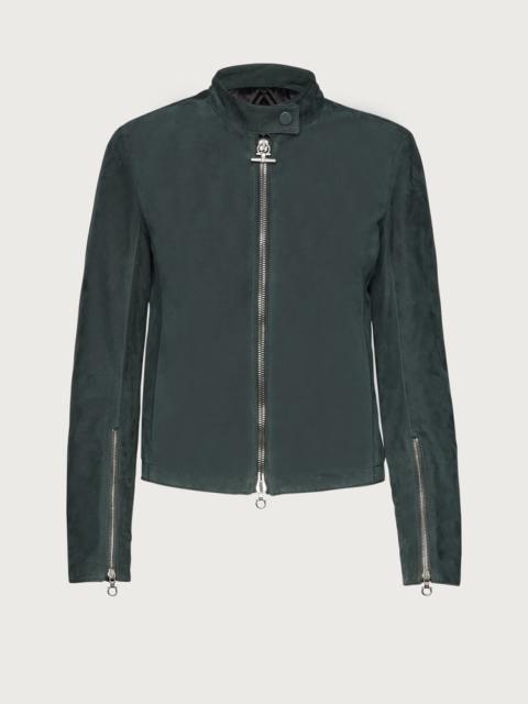 FERRAGAMO NUBUCK BIKER JACKET