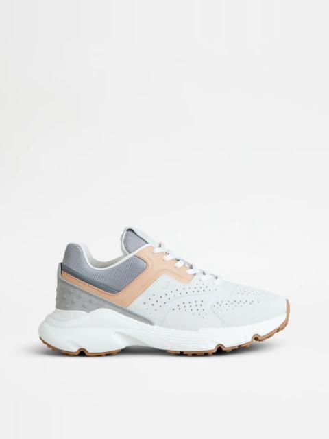 Tod's SNEAKERS IN SUEDE - GREY, BEIGE, OFF WHITE