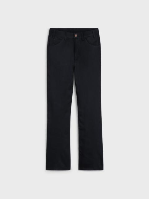 CELINE DYLAN FLARED JEANS IN PURE BLACK WASH DENIM