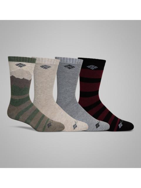 Columbia Men's Mountain View Midweight Wool Crew Sock - 4pk
